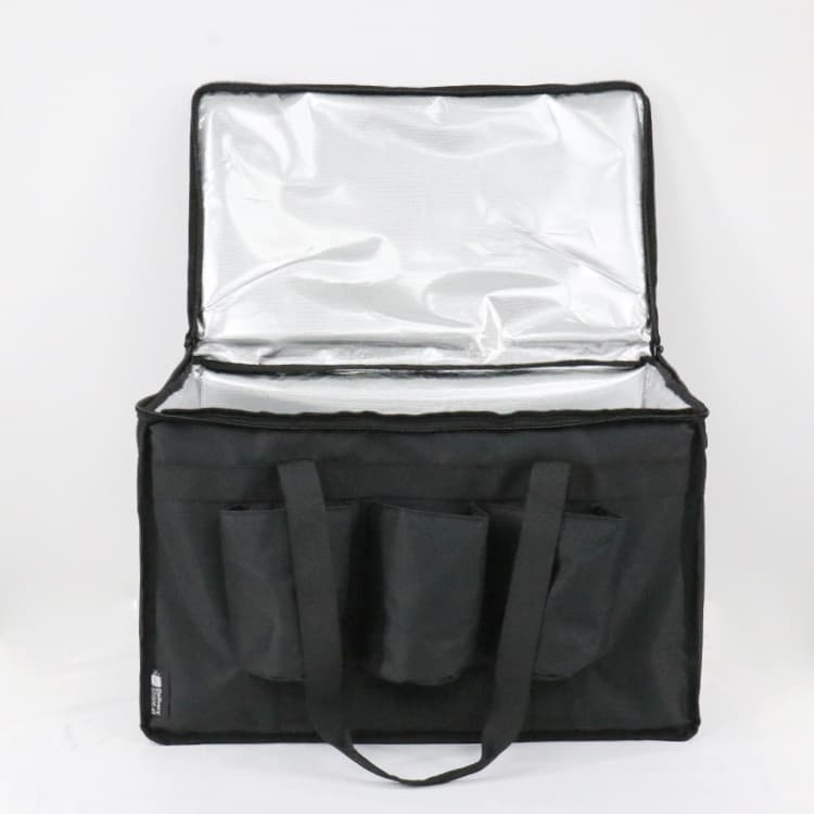 Food Delivery Bags with Cup Holders Commercial Drink Carriers