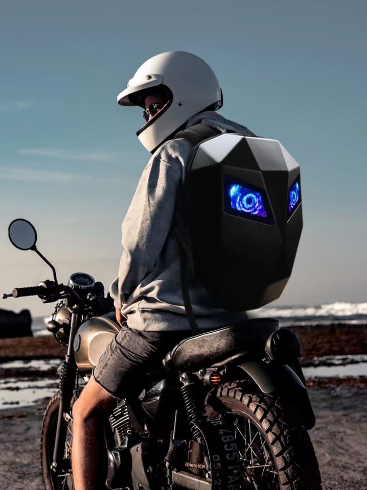 led backpack for men