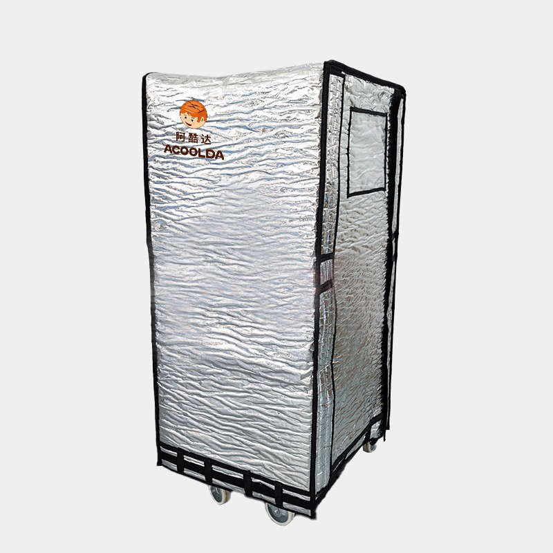 thermal roll cage container, cold chain mobile storage, insulated logistics trolley, dual-temp storage cage, 6mm insulated roll cage, B2B cold chain transport, reusable thermal cart, warehousing cold storage, mobile insulated container, supermarket l