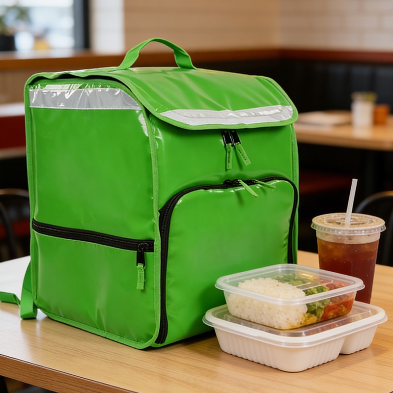 insulated delivery backpack, thermal food bag, waterproof courier bag, wholesale delivery bags, food logistics equipment, 69L thermal carrier, reflective delivery backpack, pizza delivery bag