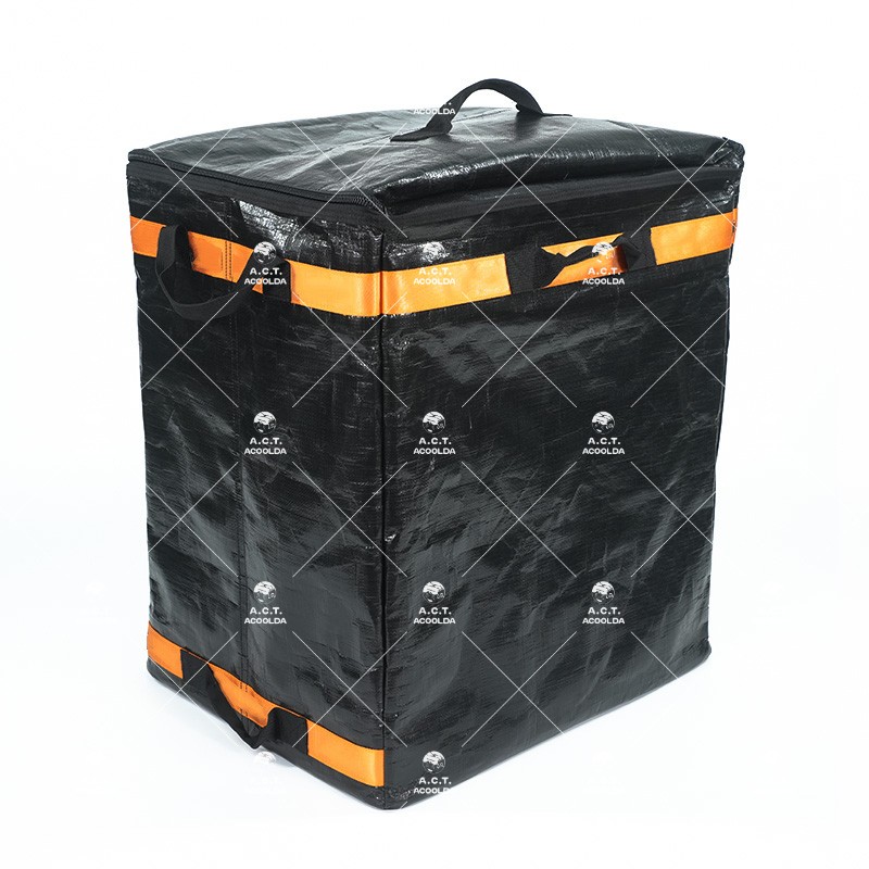 dual window sorting totes, high contrast courier bags, commercial van shelf containers, barcode friendly parcel organizers, black laminated woven bags wholesale, contrast webbing transit sacks, industrial mail equipment bulk, vehicle rack sorting bag