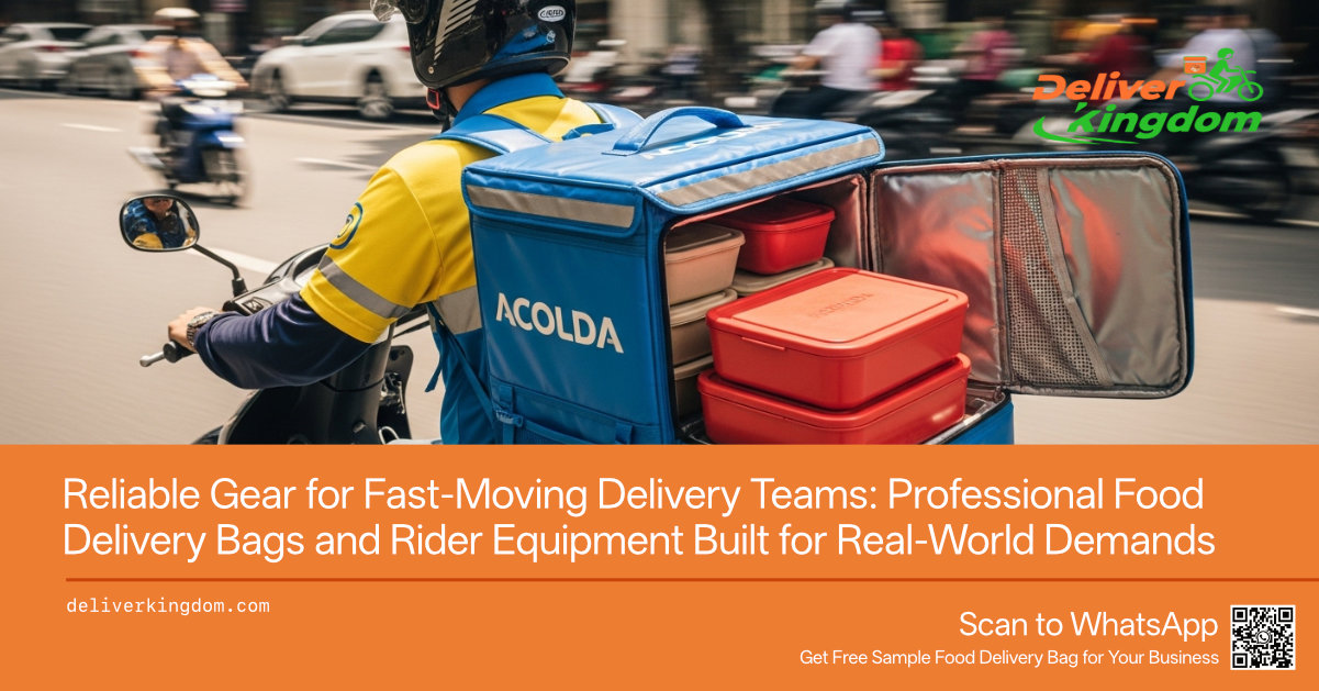 Reliable Gear for Fast-Moving Delivery Teams: Professional Food Delivery Bags and Rider Equipment Built for Real-World Demands