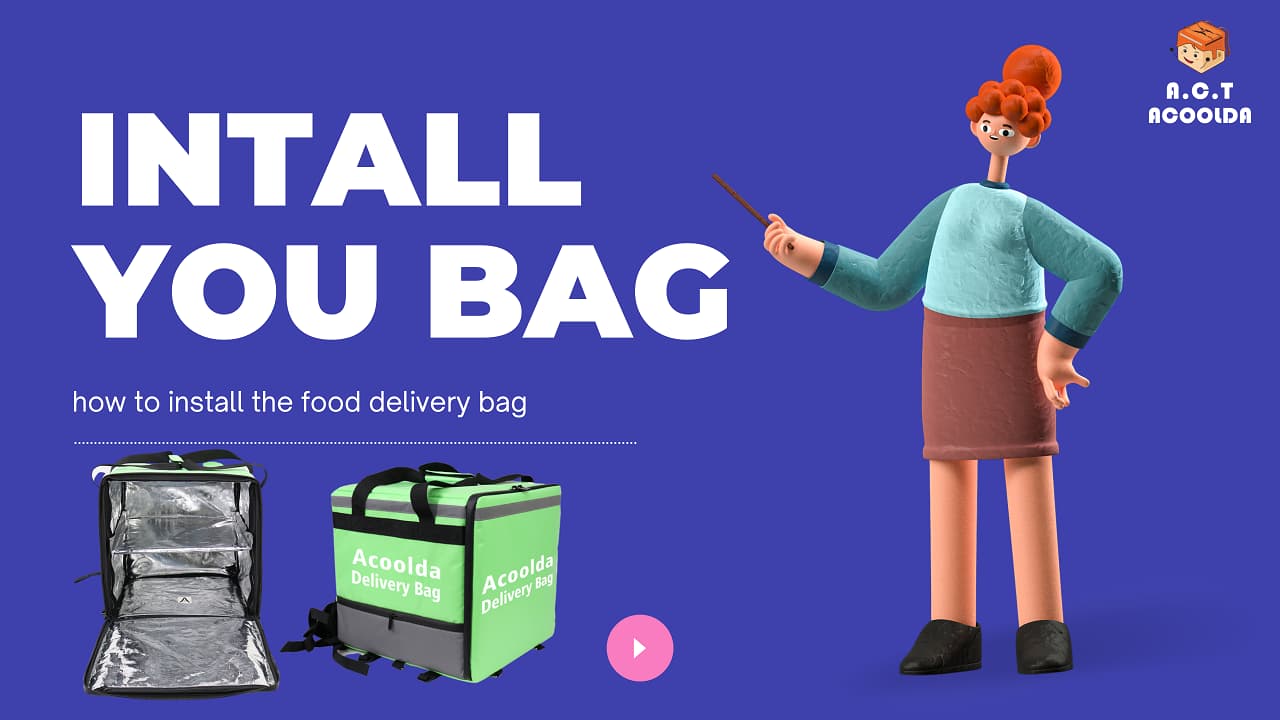 Only 3 steps | How to install the food delivery bag