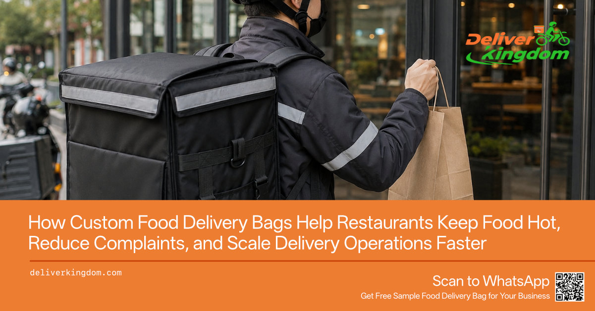 How Custom Food Delivery Bags Help Restaurants and Logistics Companies Keep Food Hot, Reduce Complaints, and Scale Delivery Operations Faster