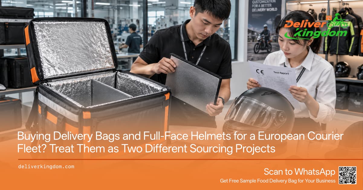 Buying Delivery Bags and Full-Face Helmets for a European Courier Fleet? Treat Them as Two Different Sourcing Projects