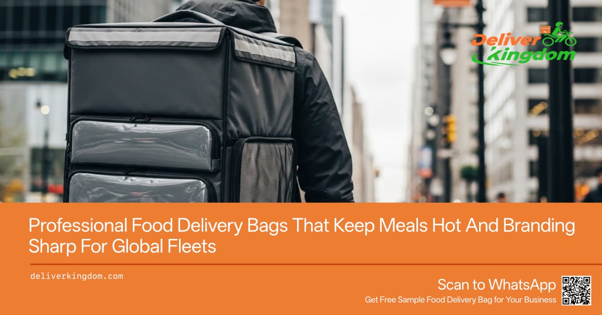 Professional Food Delivery Bags That Keep Meals Hot And Branding Sharp For Global Fleets