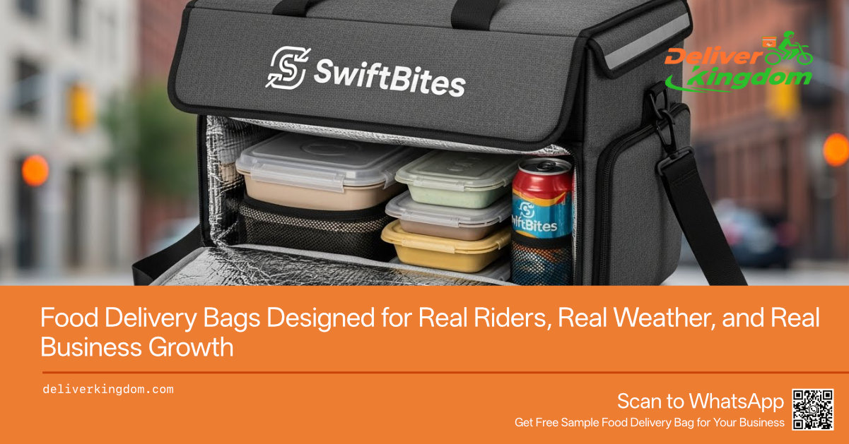 Food Delivery Bags Designed for Real Riders, Real Weather, and Real Business Growth