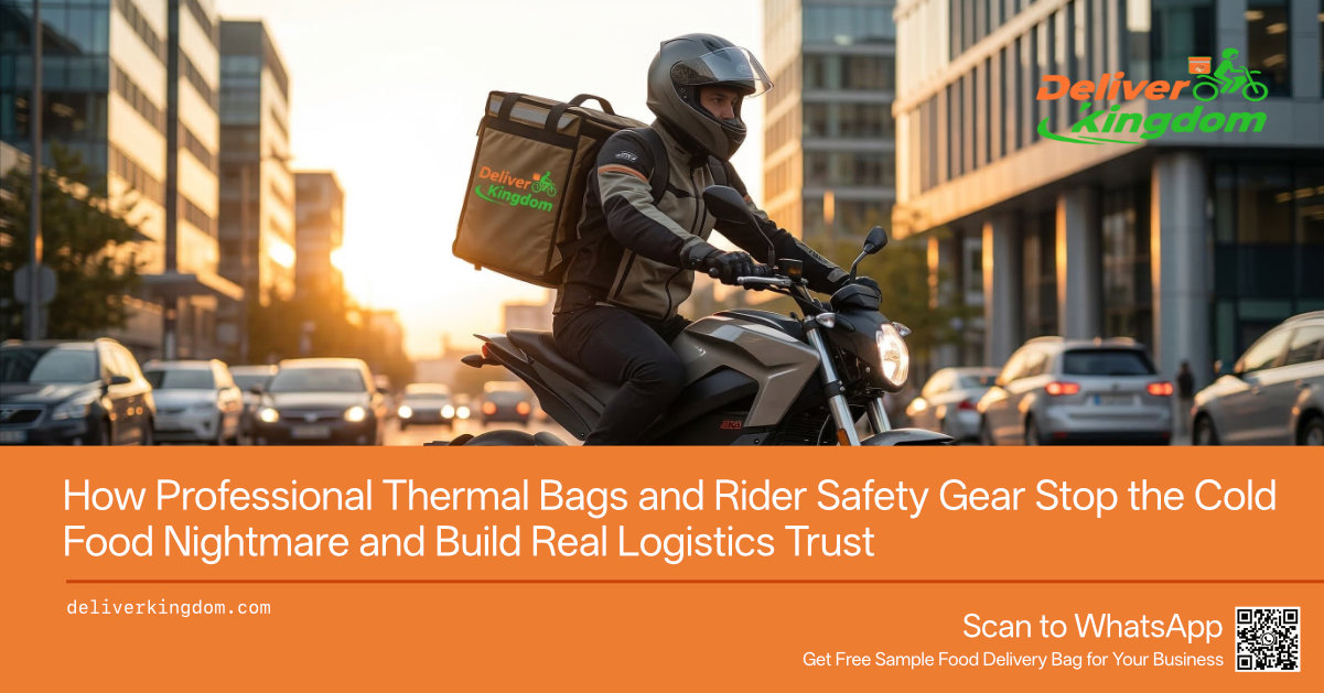 How Professional Thermal Bags and Rider Safety Gear Stop the Cold Food Nightmare and Build Real Logistics Trust
