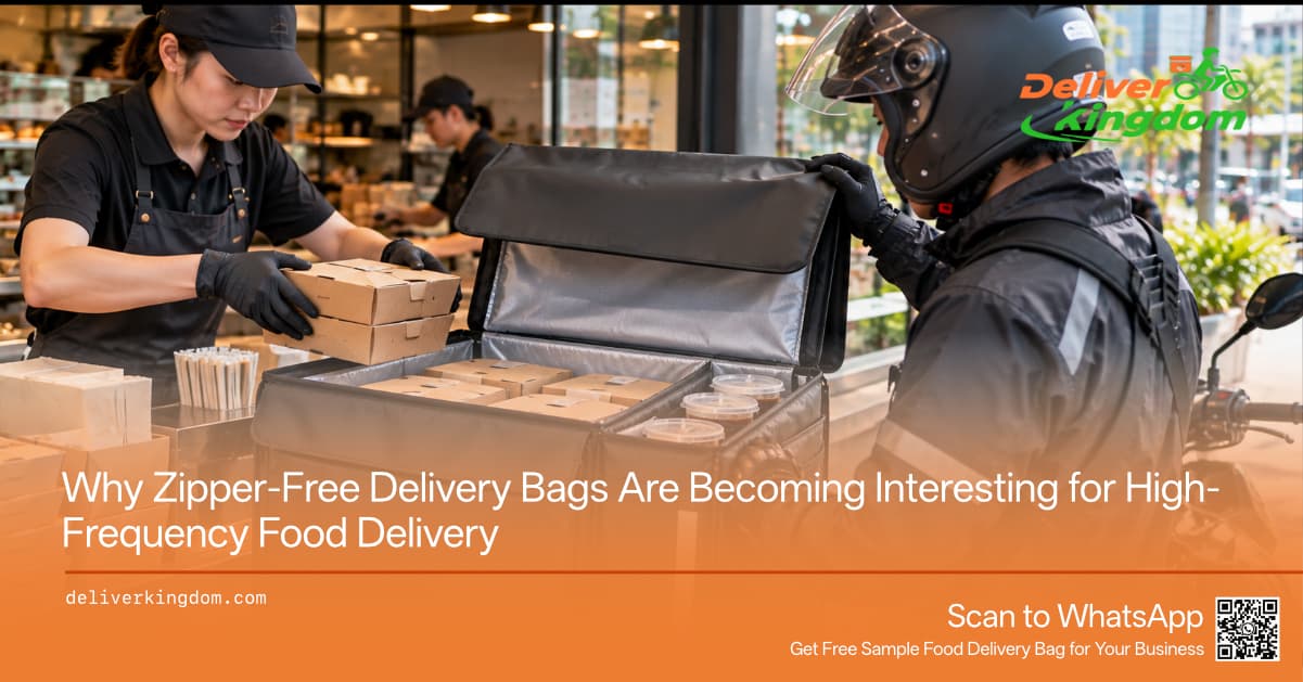 Why Zipper-Free Delivery Bags Are Becoming Interesting for High-Frequency Food Delivery