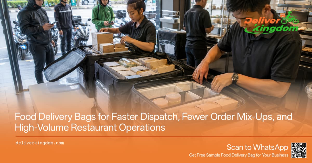 Food Delivery Bags for Faster Dispatch, Fewer Order Mix-Ups, and High-Volume Restaurant Operations