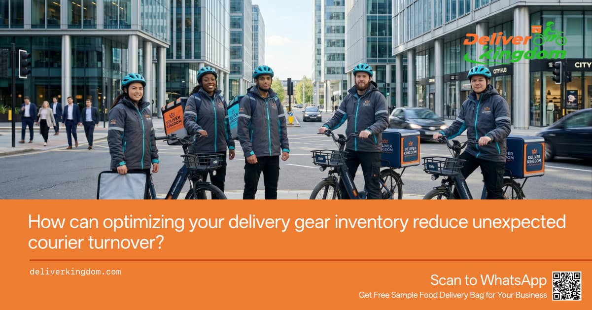 How can optimizing your delivery gear inventory reduce unexpected courier turnover?