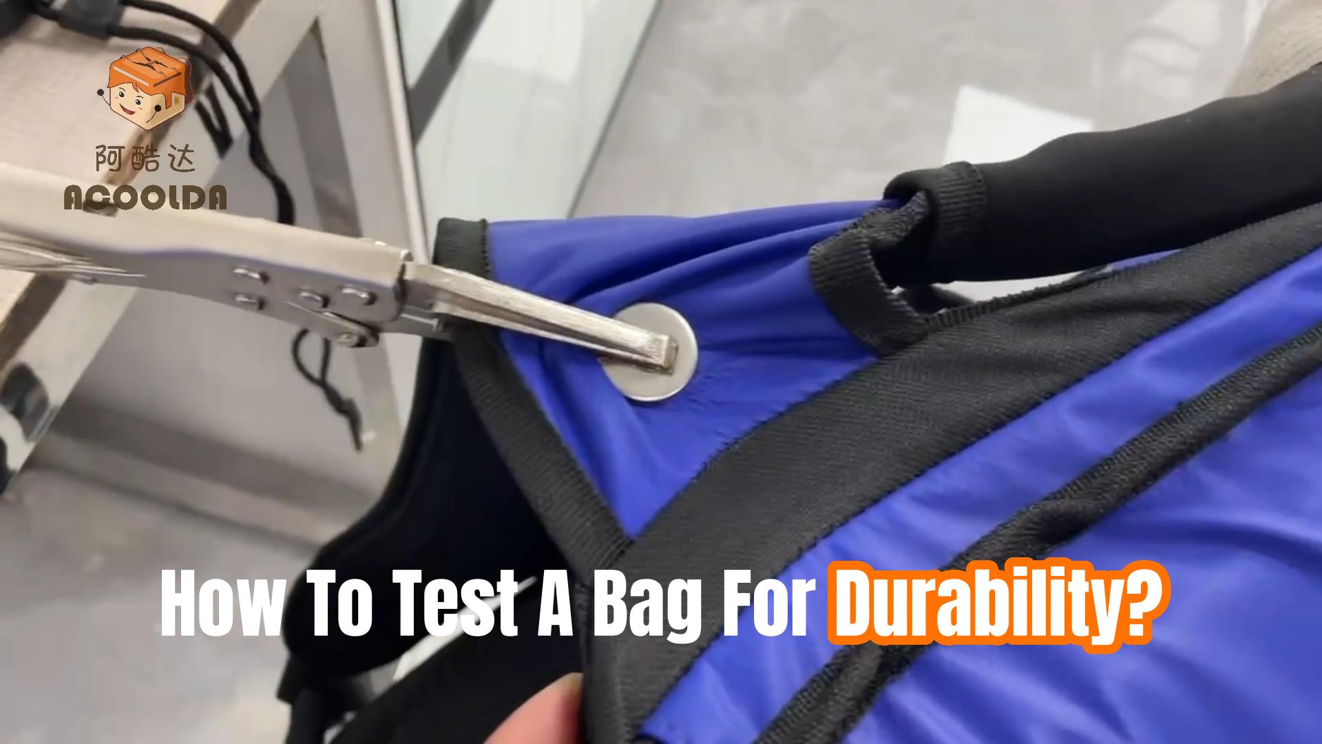 How to Test the Tensile Strength of Delivery Bag?