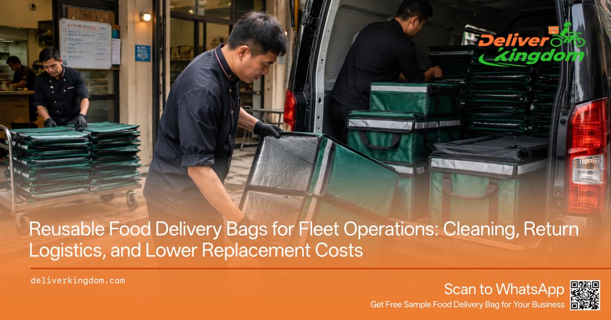 Reusable Food Delivery Bags for Fleet Operations: Cleaning, Return Logistics, and Lower Replacement Costs