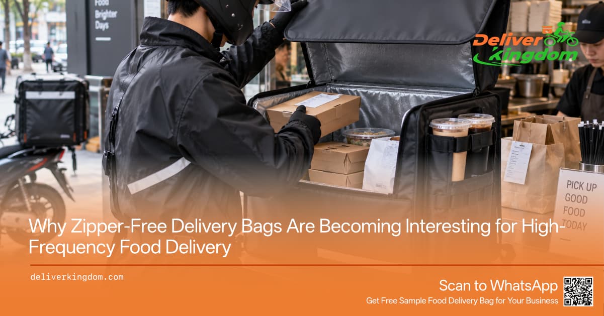 Why Zipper-Free Delivery Bags Are Becoming Interesting for High-Frequency Food Delivery