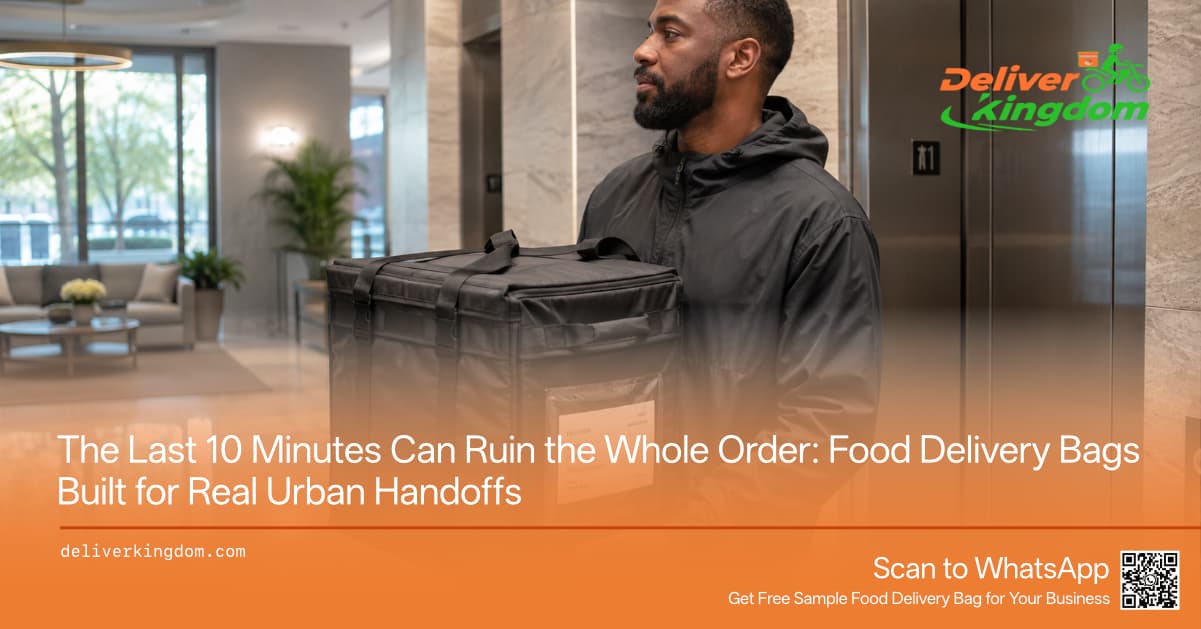 The Last 10 Minutes Can Ruin the Whole Order: Food Delivery Bags Built for Real Urban Handoffs