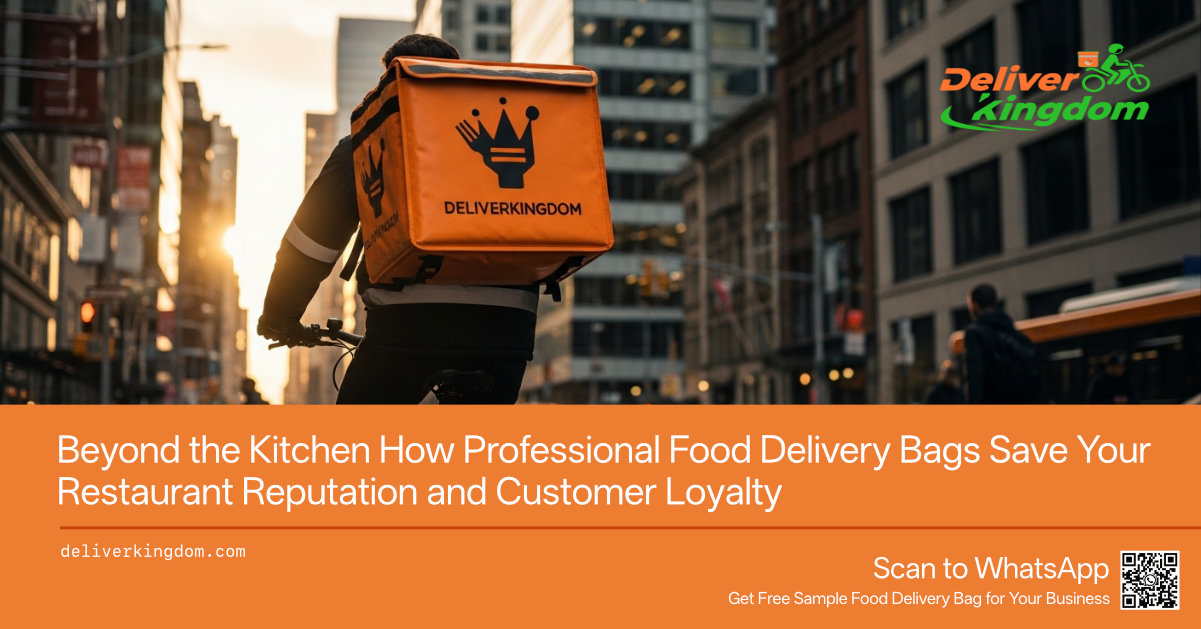 Beyond the Kitchen How Professional Food Delivery Bags Save Your Restaurant Reputation and Customer Loyalty