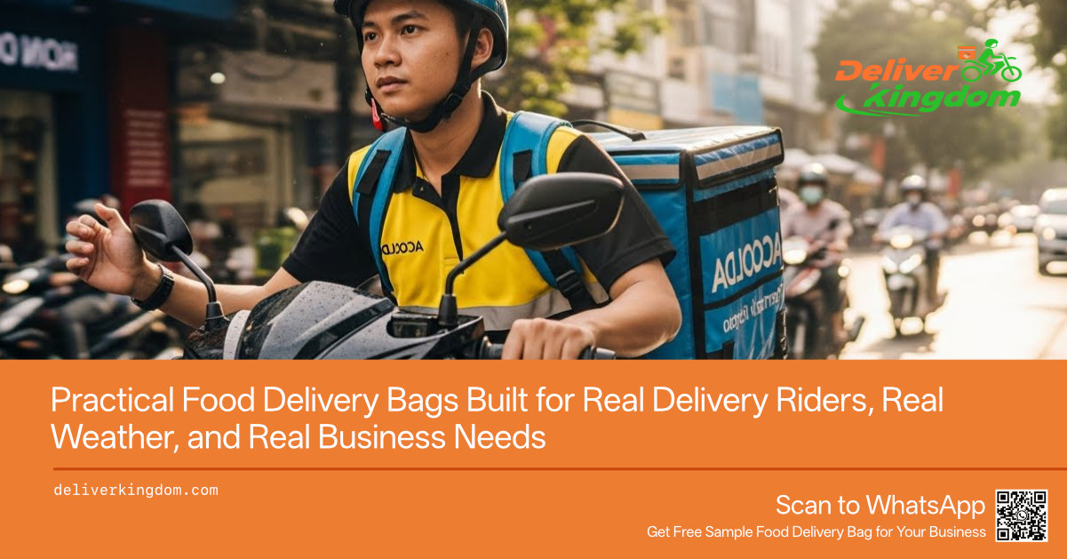 Practical Food Delivery Bags Built for Real Delivery Riders, Real Weather, and Real Business Needs