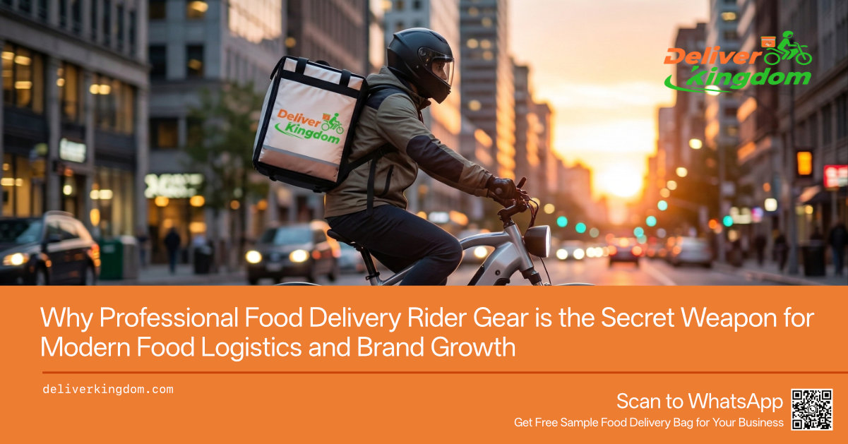 Why Professional Food Delivery Rider Gear is the Secret Weapon for Modern Food Logistics and Brand Growth