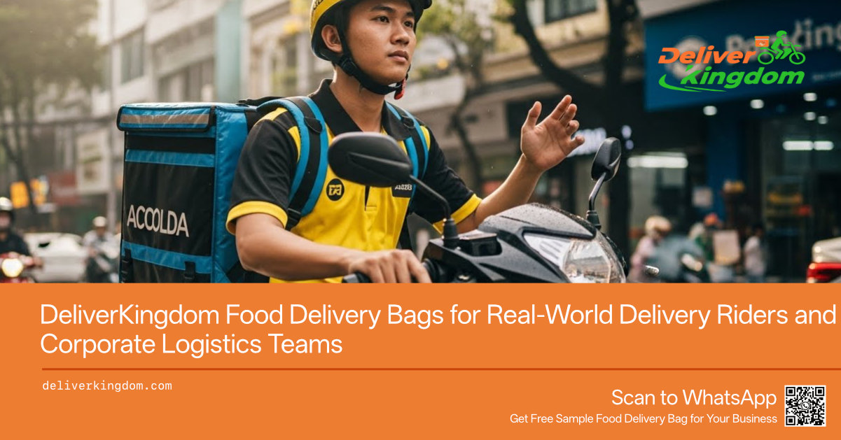 DeliverKingdom Food Delivery Bags for Real-World Delivery Riders and Corporate Logistics Teams