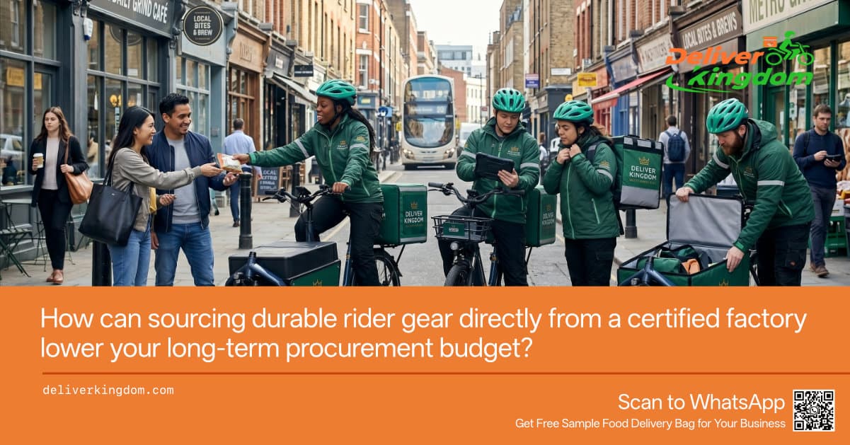 How can sourcing durable rider gear directly from a certified factory lower your long-term procurement budget?