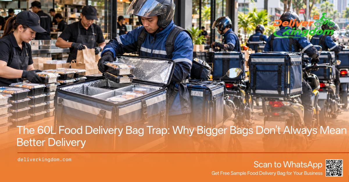 The 60L Food Delivery Bag Trap: Why Bigger Bags Don't Always Mean Better Delivery