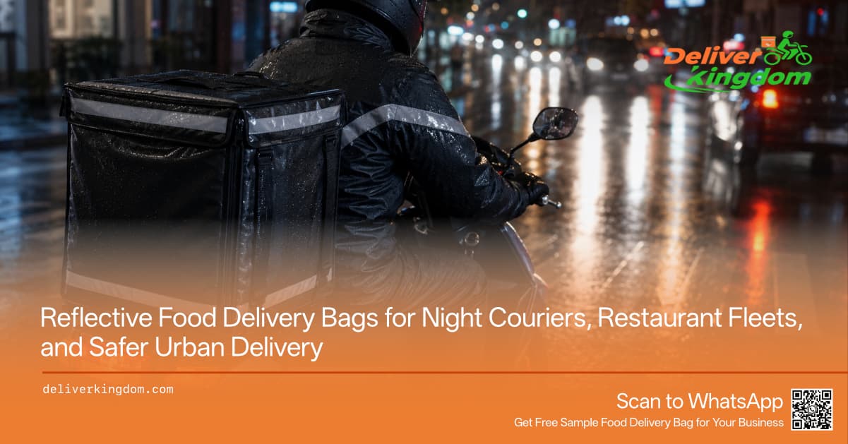 Reflective Food Delivery Bags for Night Couriers, Restaurant Fleets, and Safer Urban Delivery