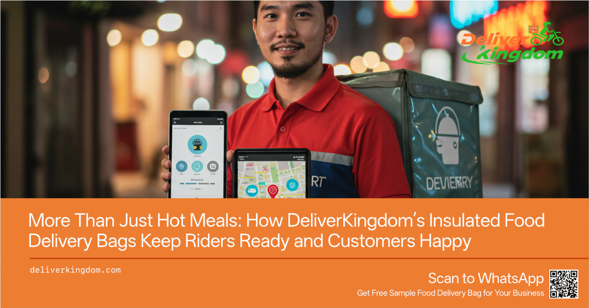 More Than Just Hot Meals: How DeliverKingdom’s Insulated Food Delivery Bags Keep Riders Ready and Customers Happy
