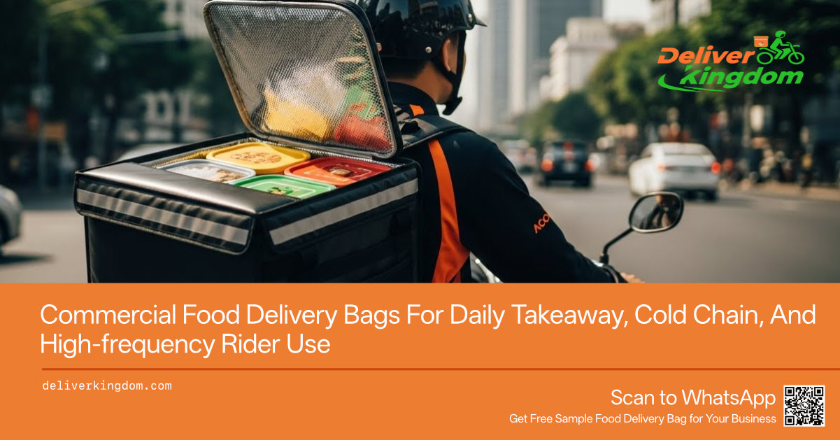 Commercial Food Delivery Bags For Daily Takeaway, Cold Chain, And High-frequency Rider Use