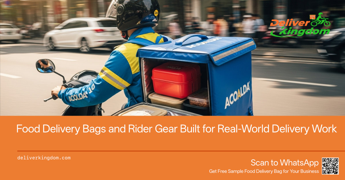 Food Delivery Bags and Rider Gear Built for Real-World Delivery Work