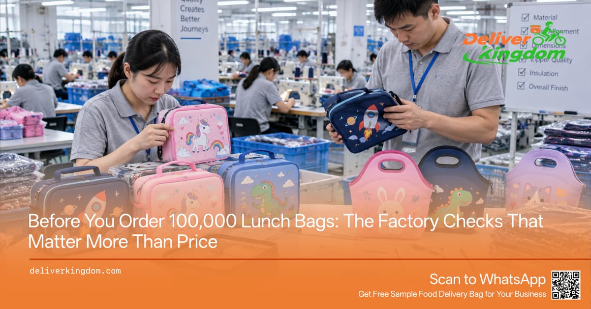 Before You Order 100,000 Lunch Bags: The Factory Checks That Matter More Than Price