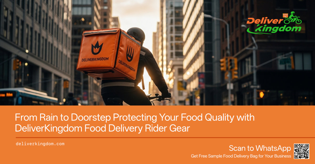 From Rain to Doorstep Protecting Your Food Quality with DeliverKingdom Food Delivery Rider Gear