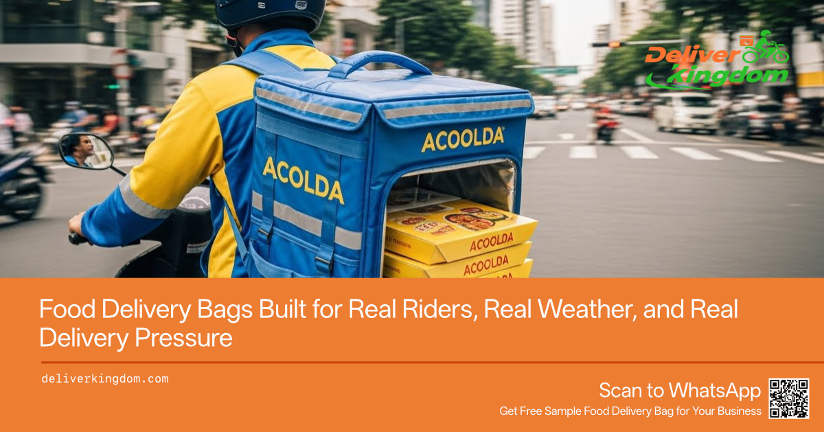 Food Delivery Bags Built for Real Riders, Real Weather, and Real Delivery Pressure