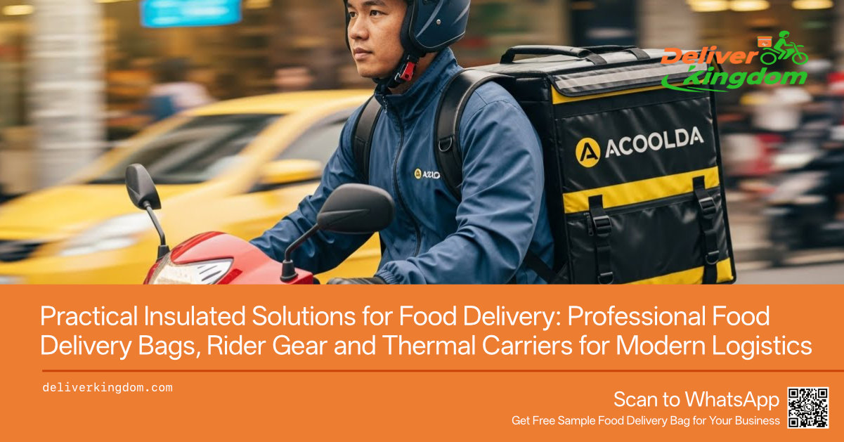 Practical Insulated Solutions for Food Delivery Teams: Professional Food Delivery Bags, Rider Gear and Thermal Carriers for Modern Logistics