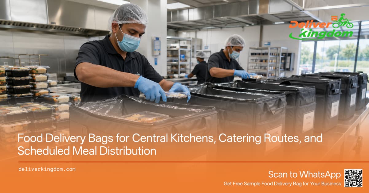 Food Delivery Bags for Central Kitchens, Catering Routes, and Scheduled Meal Distribution