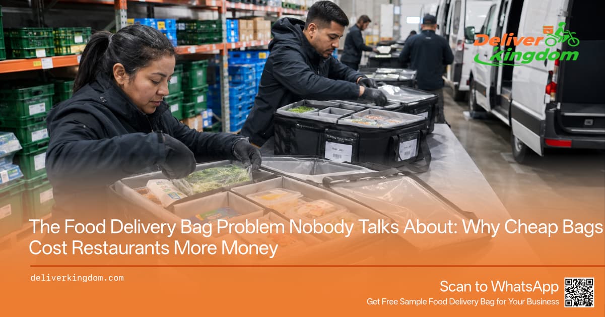 The Food Delivery Bag Problem Nobody Talks About: Why Cheap Bags Cost Restaurants More Money
