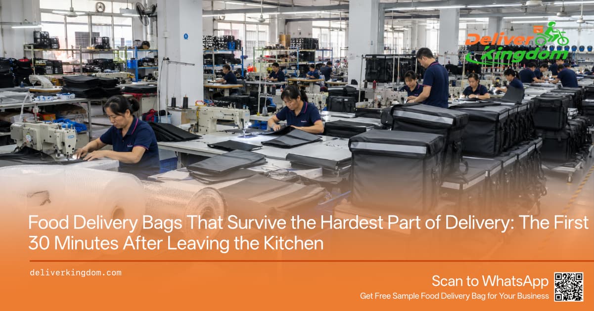 Food Delivery Bags That Survive the Hardest Part of Delivery: The First 30 Minutes After Leaving the Kitchen