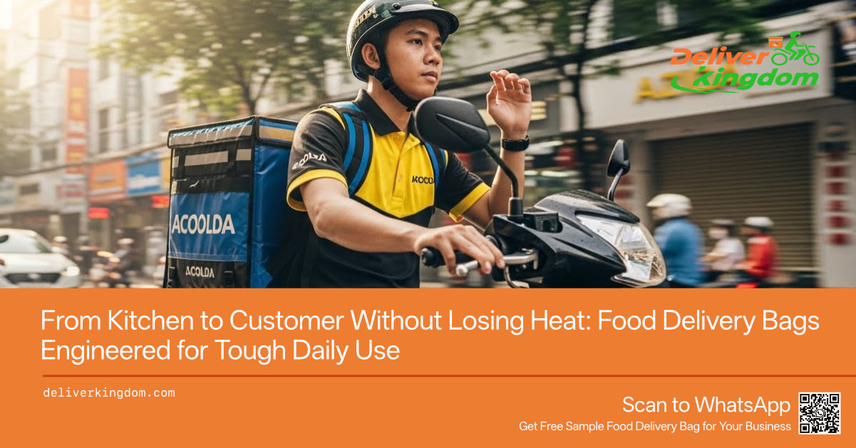 From Kitchen to Customer Without Losing Heat: Food Delivery Bags Engineered for Tough Daily Use