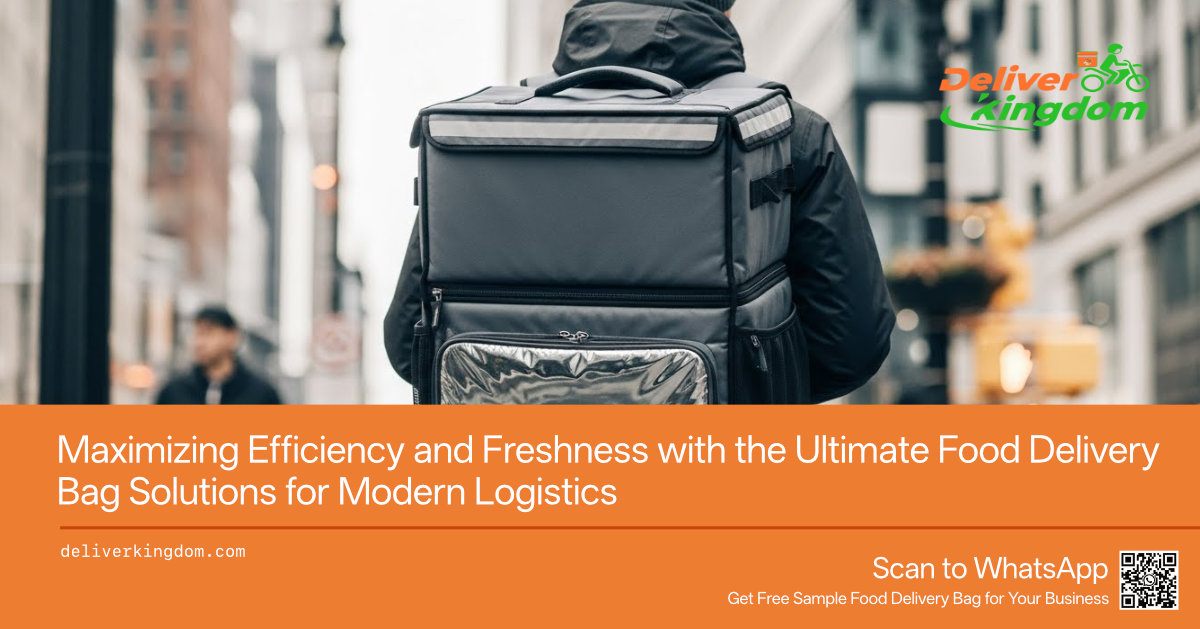 Maximizing Efficiency and Freshness with the Ultimate Food Delivery Bag Solutions for Modern Logistics