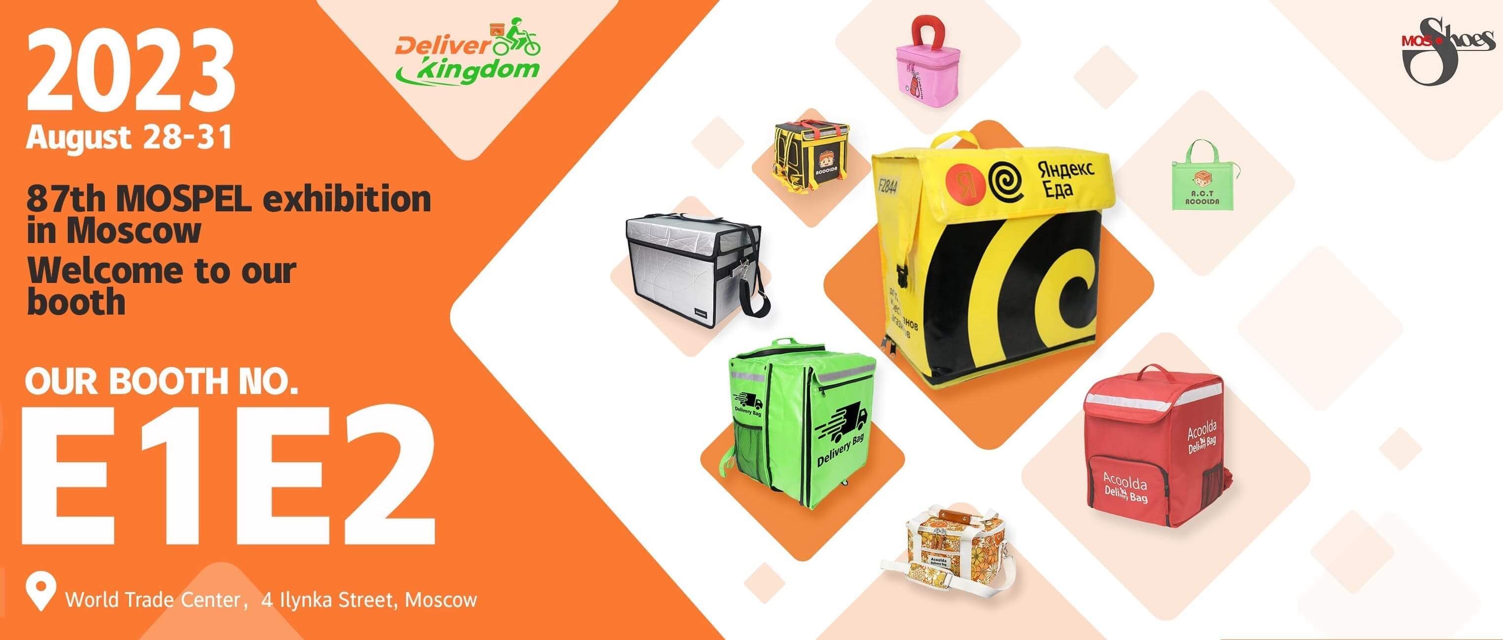 DeliverKingdom Showcasing Innovative Insulated Bags and Rider's Gears at 87th MosShoes International Exhibition in Russia